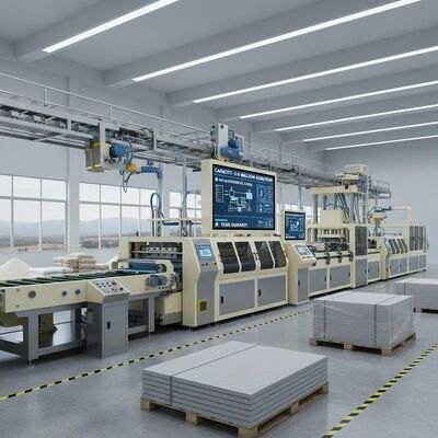 容量3~5百万平方メートル 繊維セメント板の生産ライン 高自動化 PLC制御システム 1年保証 自動化